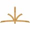 Ekena Millwork Davenport Rough Sawn Timber Gable Bracket, Western Red Cedar, 84"W x 45"H x 2"D x 4"F, 13/12 Pitch GBW084X45X0204DAV00RWR - alternate 1